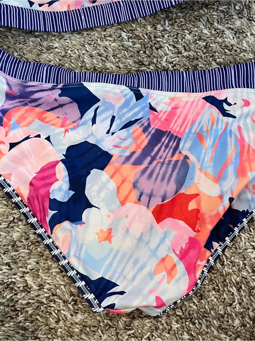 Athleta Girl Sunny Floral 2-Piece Bikini Set Top & Bottom XXL/16 Summer Swim